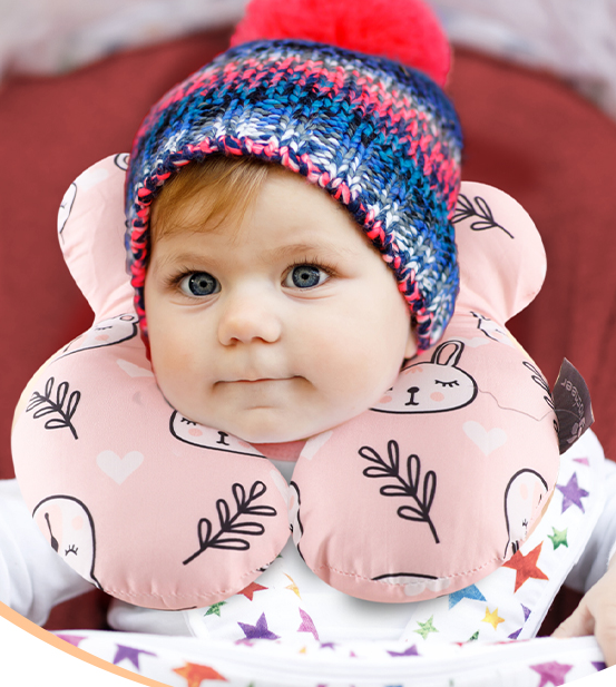OREILLER ERGONOMIQUE POUR BÉBÉ | HEADSAFE™