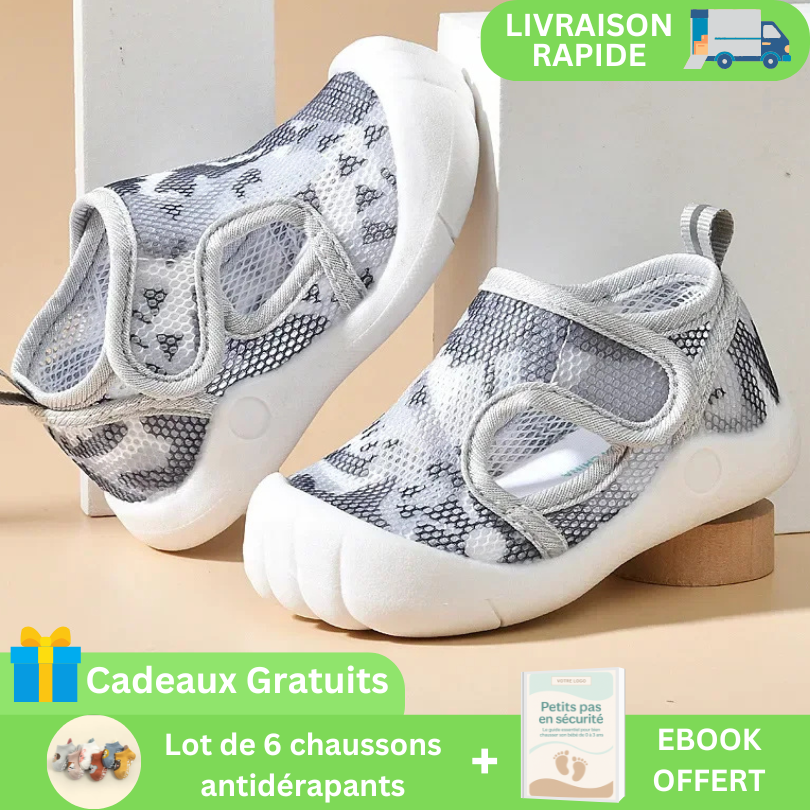 SAFETIPIEDS™ - Chaussures Antidérapantes Bébé + 6 Paires OFFERTES + E-book Cadeau