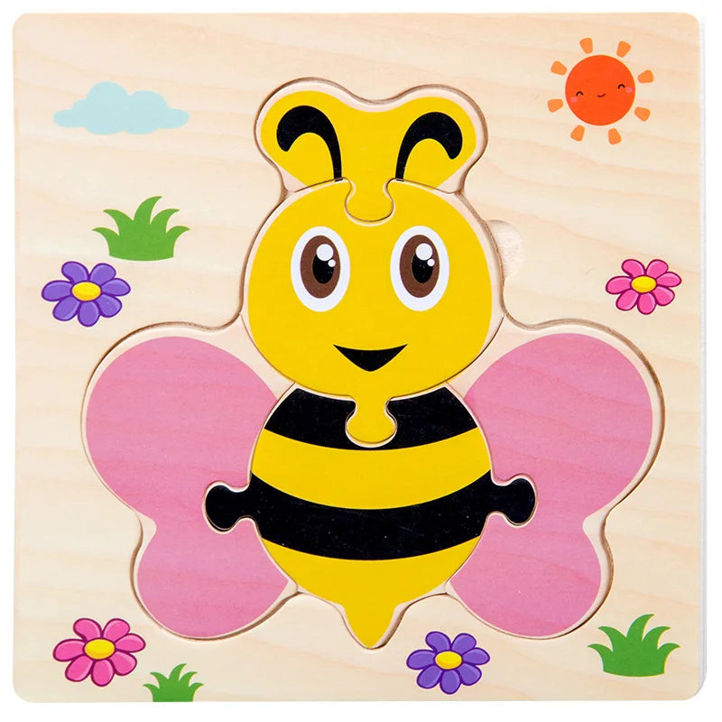 Puzzle 3D éducatif en Bois |BabyEnigma™