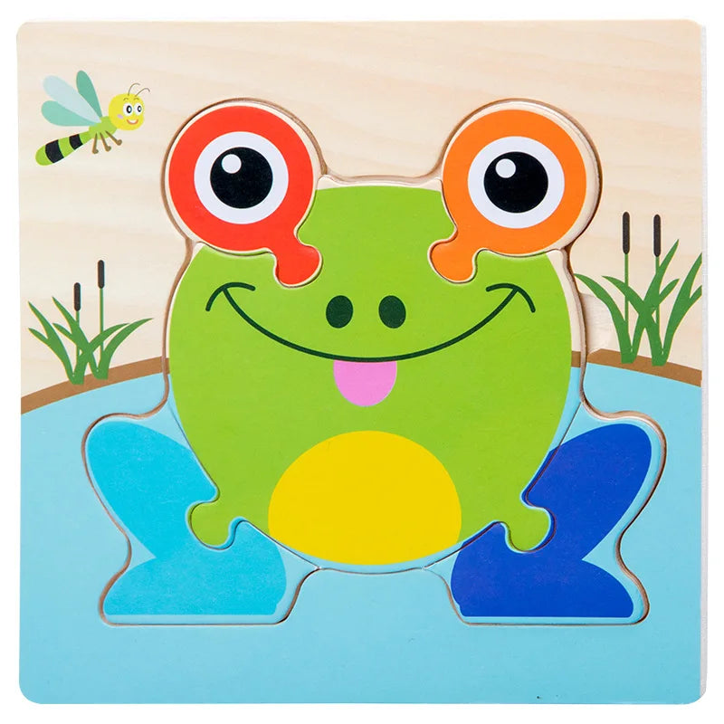 Puzzle 3D éducatif en Bois |BabyEnigma™