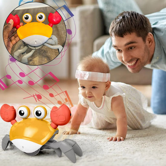 JOUET INTERACTIF POUR BÉBÉ | L’AMI FUGITIF CRABOO™