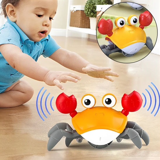 JOUET INTERACTIF POUR BÉBÉ | L’AMI FUGITIF CRABOO™