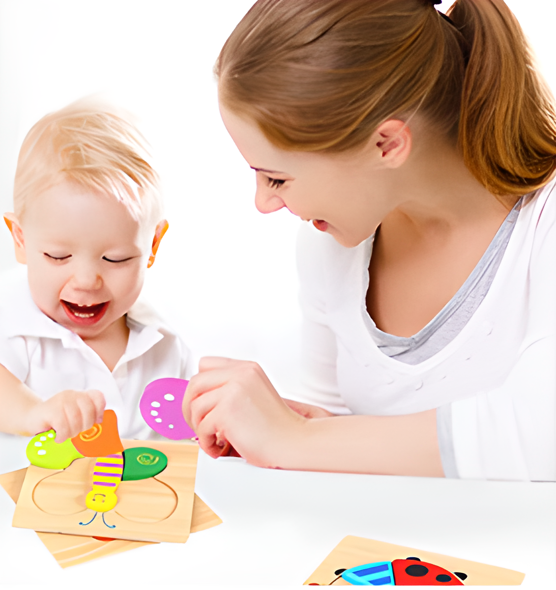 Puzzle 3D éducatif en Bois |BabyEnigma™