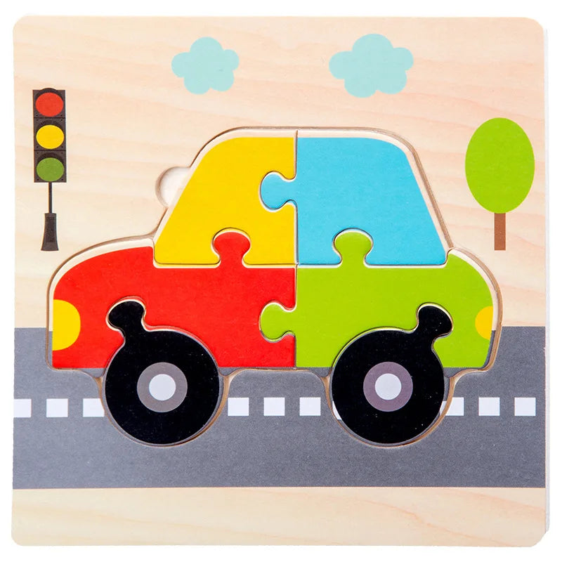 Puzzle 3D éducatif en Bois |BabyEnigma™