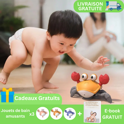 JOUET INTERACTIF POUR BÉBÉ | L’AMI FUGITIF CRABOO™